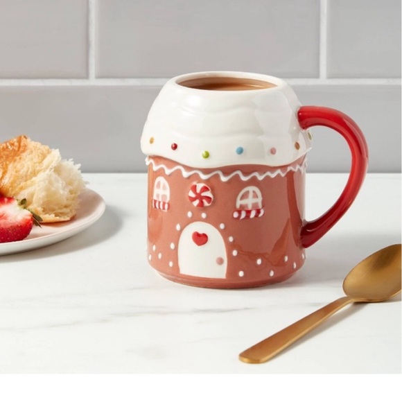 2 NEW Target Wondershop Threshold Gingerbread Man & Gingerbread House Mug Set ๐๐ - Picture 13 of 16